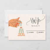 Kerstboomornamenten decoratie  RSVP kaartje (Voorkant)