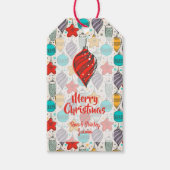 Kerstboomornamenten Kerst Cadeaulabel (Voorkant)