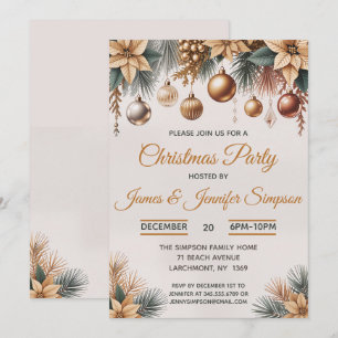 Kerstboomornamenten Kerstfeest Kaart