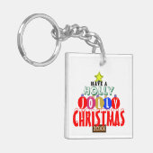 Kerstboomornamenten met initiaal sleutelhanger (Voorkant Links)