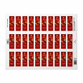 Kerstboomornamenten Retouradres Etiket (Full Sheet)