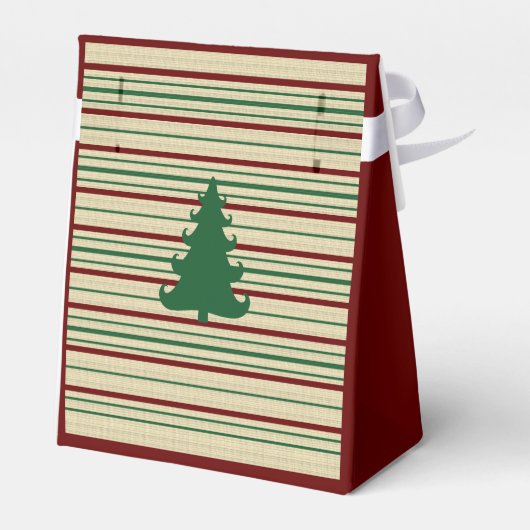 kerstboompaars bedankdoosjes (Achterkant)