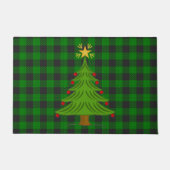 kerstboompaars: Stripe Black 2 Deurmat (Voorkant)