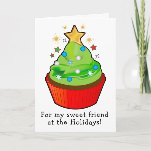 kerstboompaart met Star Friend Kaart (Voorkant)