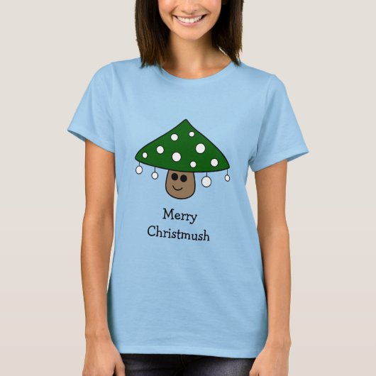 kerstboompaddenstoel T-shirt (Voorkant)