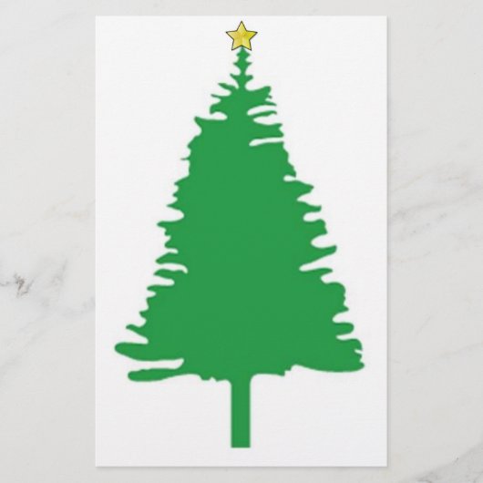 kerstboompapier briefpapier (Voorkant)