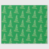kerstboompapier cadeaupapier (Vlak)