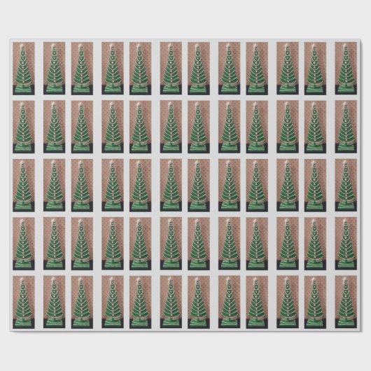 kerstboompapier cadeaupapier (Vlak)