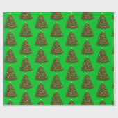 kerstboompapier cadeaupapier (Vlak)