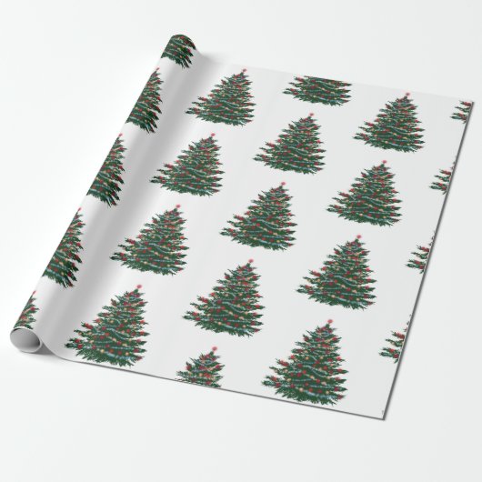 kerstboompapier cadeaupapier (Uitgerold)