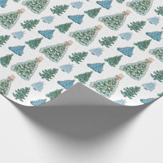 kerstboompapier cadeaupapier (Hoek)