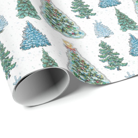 kerstboompapier cadeaupapier (Rol Hoek)