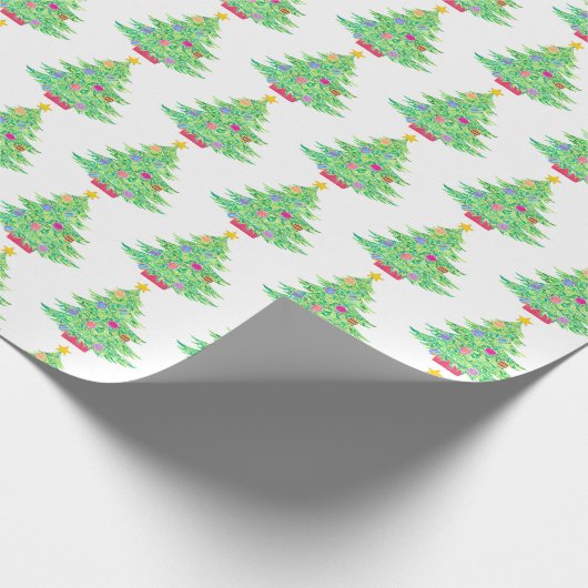 kerstboompapier cadeaupapier (Hoek)