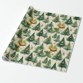 kerstboompapier cadeaupapier (Uitgerold)
