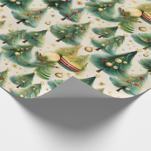 kerstboompapier cadeaupapier (Hoek)