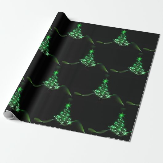 kerstboompapier cadeaupapier (Uitgerold)