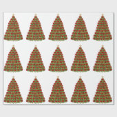 kerstboompapier cadeaupapier (Vlak)