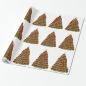 kerstboompapier cadeaupapier (Uitgerold)