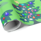kerstboompapier cadeaupapier (Rol Hoek)