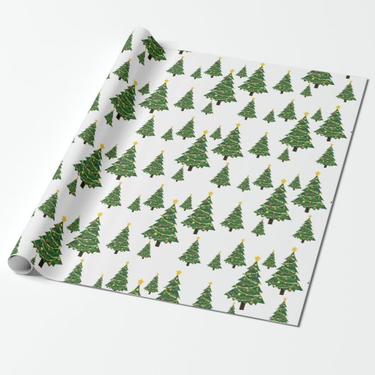 kerstboompapier cadeaupapier (Uitgerold)
