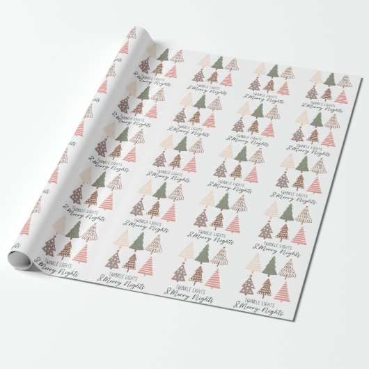 kerstboompapier cadeaupapier (Uitgerold)