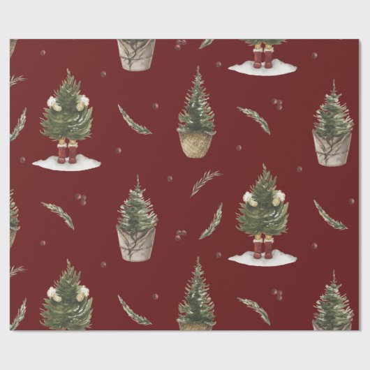 kerstboompapier - Funny Wrapping Paper van Bourgog Cadeaupapier (Vlak)