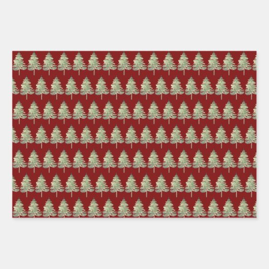 kerstboompapier inpakpapier vel (Voorkant 3)