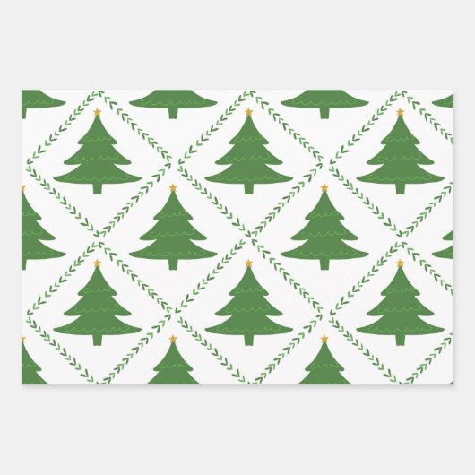 kerstboompapier inpakpapier vel (Voorkant 3)