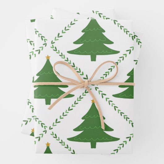 kerstboompapier inpakpapier vel (In situ)