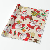 kerstboompapier met cadeaubonnen cadeaupapier (Uitgerold)