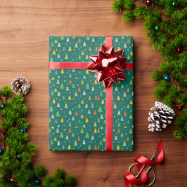 kerstboompapier met cadeautjes cadeaupapier