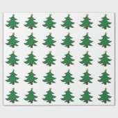 kerstboompapier met cadeautjes cadeaupapier (Vlak)