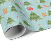 kerstboompapier met kerstkerstinslag cadeaupapier (Rol Hoek)
