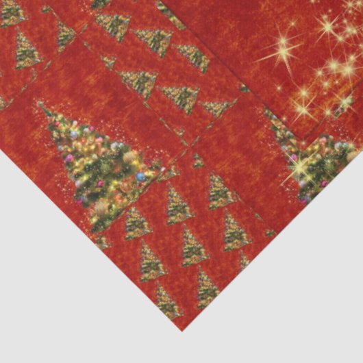 kerstboompapier, met mousserend kerstboompapier tissuepapier (Detail)