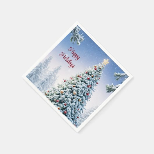 Kerstboompapier Napkin Servet (Hoek)