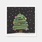 Kerstboompapier Napkin Servet (Voorkant)