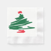 Kerstboompapier Napkin Servet (Voorkant)