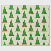 kerstboompapier van de hond cadeaupapier (Vlak)