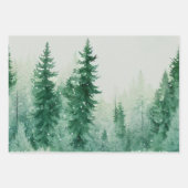 kerstboompapier van de kerstman inpakpapier vel (Voorkant 3)