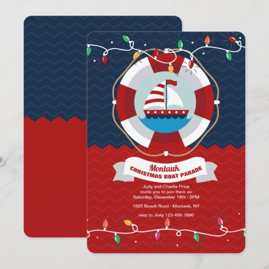 kerstboomparade kaart (Voorkant / Achterkant)