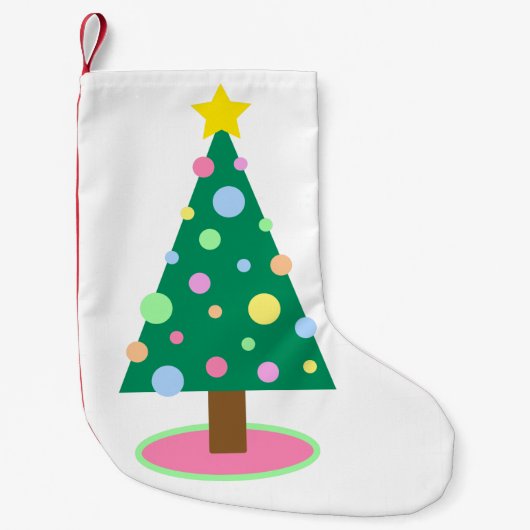 kerstboompastel kerststaart kleine kerstsok (Voorkant)