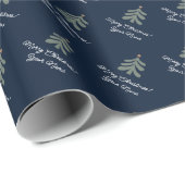  kerstboompatroon aangepast feestdag cadeaupapier (Rol Hoek)