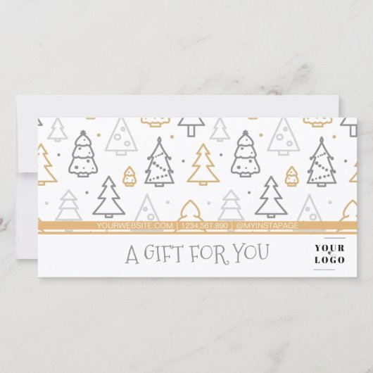 Kerstboompatroon Aangepaste zakelijke Logo (Voorkant)