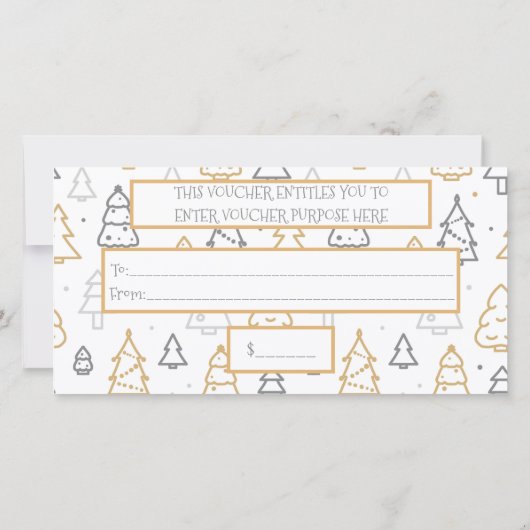 Kerstboompatroon Aangepaste zakelijke Logo (Achterkant)