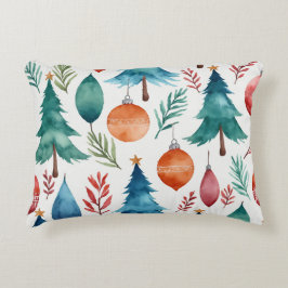 kerstboompatroon accent kussen