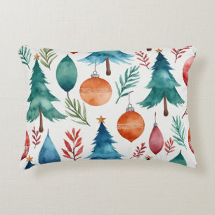 kerstboompatroon accent kussen