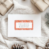 kerstboompatroon-adres etiket