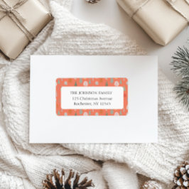 kerstboompatroon-adres etiket
