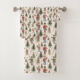 kerstboompatroon bad handdoek