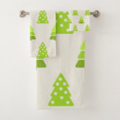 kerstboompatroon bad handdoek (Insitu)